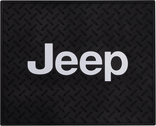 Plasticolor Jeep Diamond Plate Design Utility Rear Floor Mat