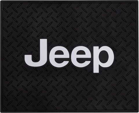 Plasticolor Jeep Diamond Plate Design Utility Rear Floor Mat