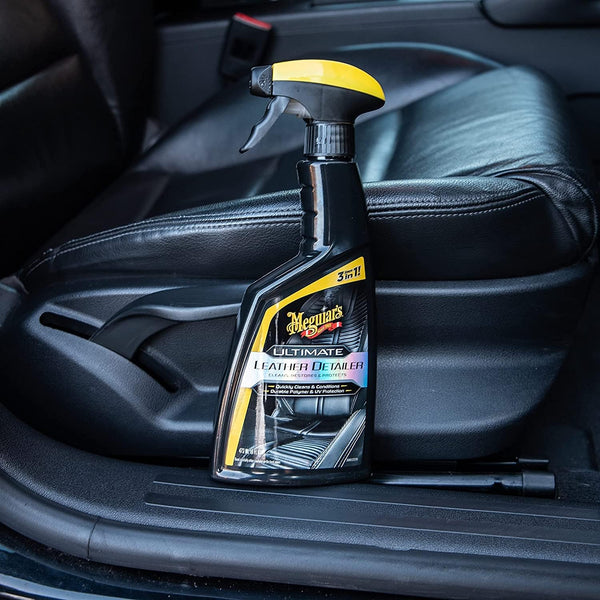 Meguiar's Ultimate Leather Detailer – Cleans, Conditions & Protects Car Leather, 16 oz