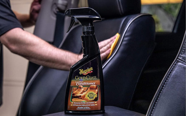 Meguiar's Gold Class Leather Conditioner – Premium Spray Protects & Nourishes Car Seats, Prevents Cracking & Fading