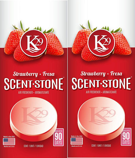 K29 Strawberry Stone Air Freshener, Environmentally Safe and Long-lasting Fragrance, 2 Packs