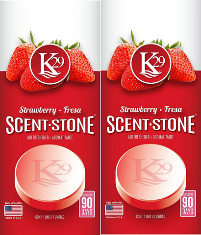 K29 Strawberry Stone Air Freshener, Environmentally Safe and Long-lasting Fragrance, 2 Packs