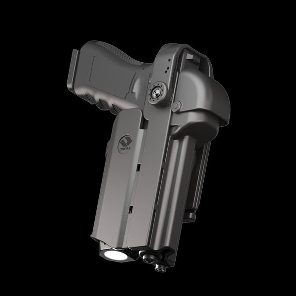 Orpaz T40 Light-Bearing Holster – Left Handed Universal OWB Tactical Holster, Level 2 & Level 3 Security, Compatible w/Most Pistol Lights, Optics-Ready, Adjustable, Fits Most Pistols Molle Pro - Pro Magnetic Medium