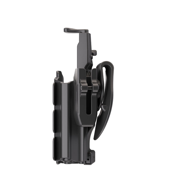 Orpaz G19 Light Bearing Holster Compatible with Glock 19 Holster with Light/Laser/Sight/Optics (Large Pistol Lights, Paddle & Glock 19 Magazine Holder)