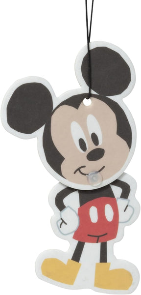 Plasticolor Disney Mickey Mouse Wiggler Air Freshener, Fun Hanging Car Accessory, Vanilla Scent, 6 Pack