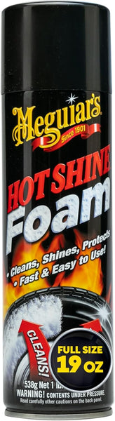 Meguiar's Hot Shine Tire Foam, 19 oz – Cleans, Shines & Protects with Long-Lasting Wet-Look