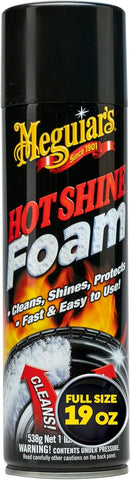 Meguiar's Hot Shine Tire Foam, 19 oz – Cleans, Shines & Protects with Long-Lasting Wet-Look