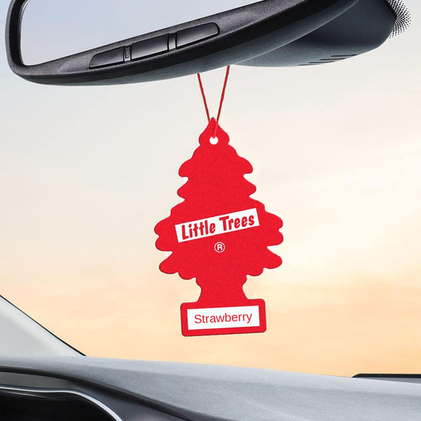 Little Trees Hanging Car Air Freshener, Strawberry, 1-Pack
