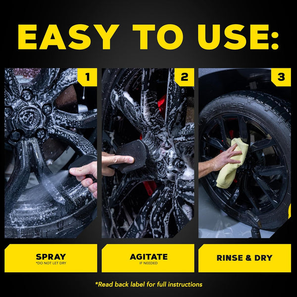 Meguiar's Ultimate All Wheel Cleaner, 24 oz Powerful Spray Formula Safely Cleans Brake Dust & Road Grime