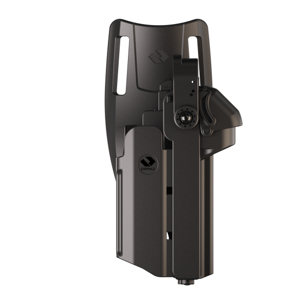 Orpaz T40 Pro G19 Duty Holster with Medium Light Holster Compatible with Glock 19 Pistol Holder with Laser Mounted Light and Optics with Low Ride