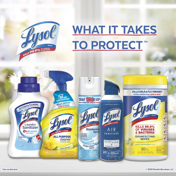 Lysol Air Sanitizer Spray, Lavender Sky Scent, Odor Eliminator and Air Freshener, 10 fl oz