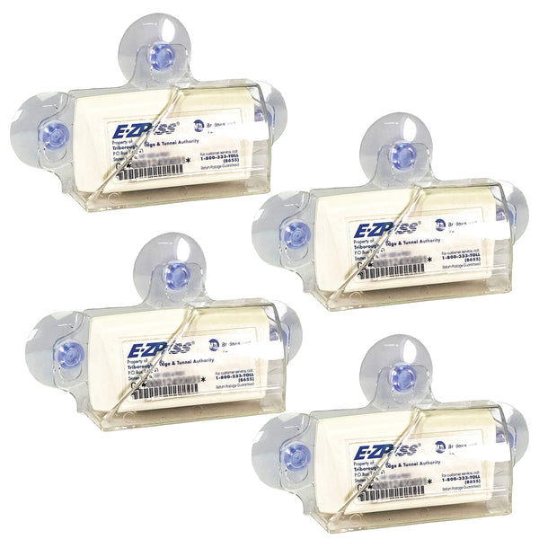 T-Rex EZ Pass/I-Pass Holder for Car, Holds Tightly to Your Car Windshield with 3 Suction Cups, Clear