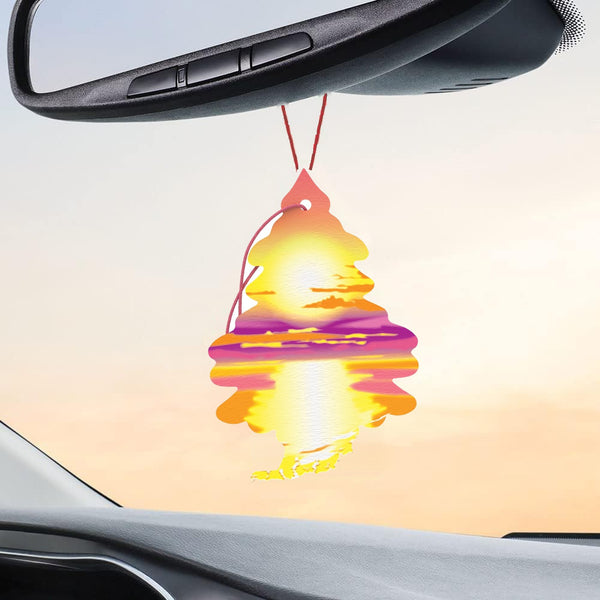 Little Trees Hanging Car Air Freshener, Sunset Beach, 3-Pack