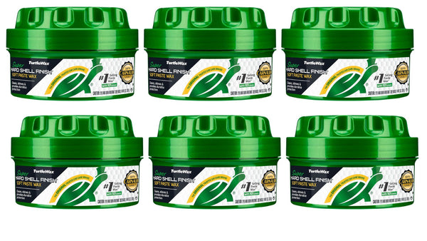 Turtle Wax Super Hard Shell Finish Paste Wax - 14 oz, 6 Pack