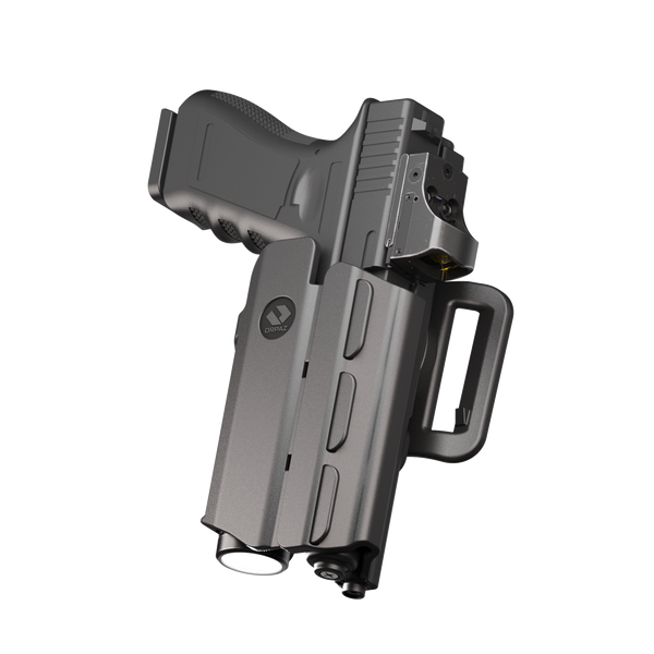 Orpaz T40 G22 Light-Bearing Holster – Left Handed OWB Tactical Holster, Level 2 & Level 3 Security, Compatible with Glock 22, Fits Most Pistol Lights, Optics-Ready, Adjustable T40 Medium Belt-Loop