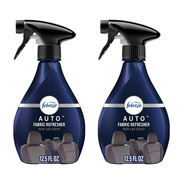Febreze Fabric AUTO Car Spray Air Freshener, Odor Fighting, New Car, 12.5 fl oz, 2 Packs