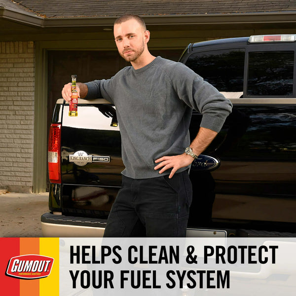 Gumout High Mileage Fuel Injector Cleaner, Improves Engine Performance & Fuel Economy, 6 fl oz, 6 Packs