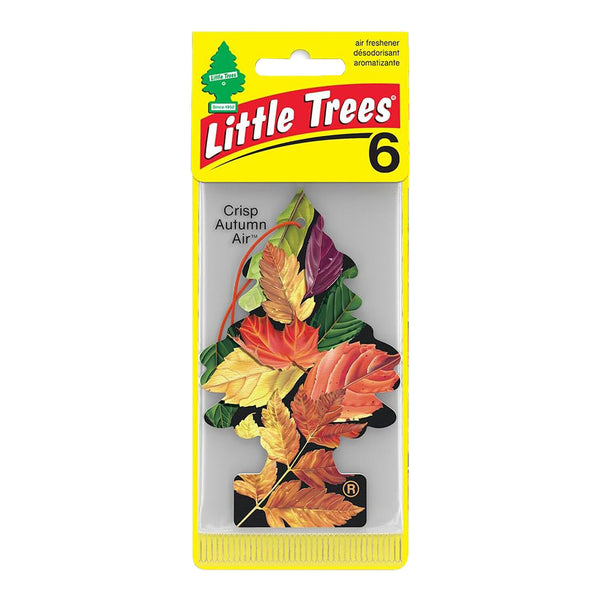 Little Trees Auto Air Freshener, Hanging Card, Crisp Autumn Air, 6 Pack