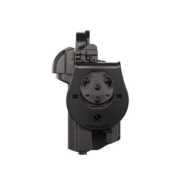 Orpaz T40 Pro G19 Duty Holster with Medium Light Holster Compatible with Glock 19 Pistol Holder with Laser Mounted Light and Optics with Paddle