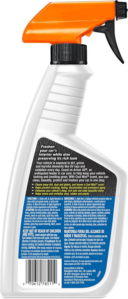 Armor All Car Air Freshener Protectant Spray, Car Interior Cleaner with UV Protection Against Cracking and Fading, Cool Mist, 16 Fl Oz.