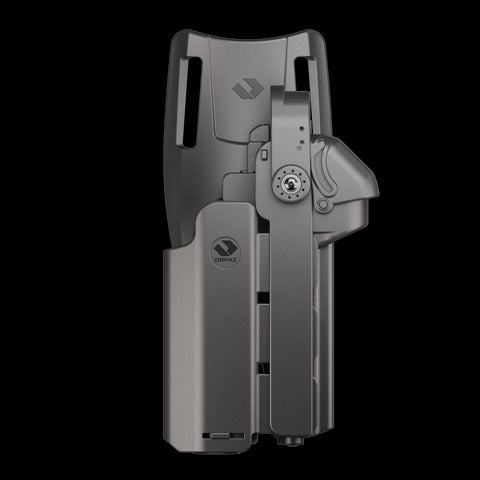 Orpaz T40 Pro G45 LH Duty Holster with Large Light Holster w/ Magnetic Optic cover, Compatible with Glock 45 Pistol Holder with Laser Mounted Light and Optics with Low-Ride