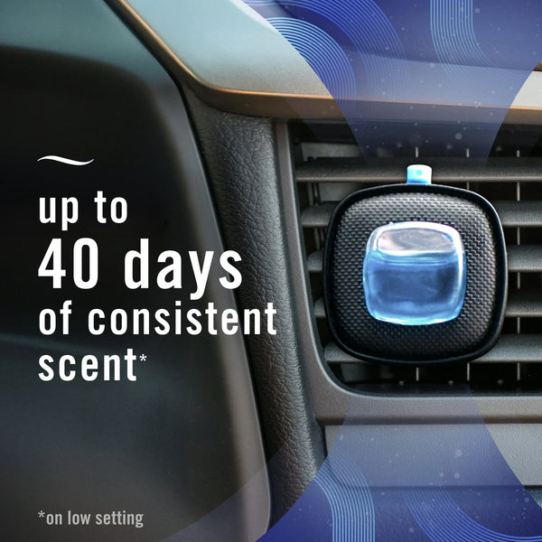 Febreze Car Vent Clip Air Freshener, Odor Eliminator for Up to 30 Days Freshness, New Car
