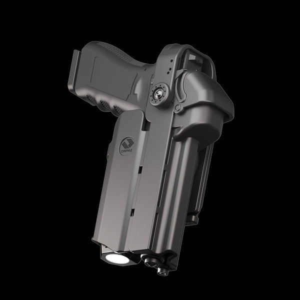 Orpaz T40 Light-Bearing Holster – Left Handed Universal OWB Tactical Holster, Level 2 & Level 3 Security, Compatible w/Most Pistol Lights, Optics-Ready, Adjustable, Fits Most Pistols Molle Pro - Pro Medium