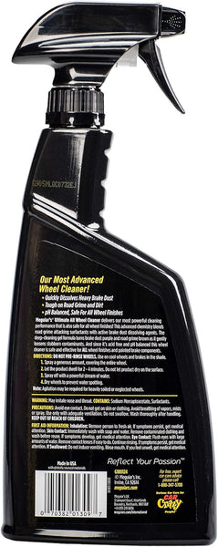 Meguiar's Ultimate All Wheel Cleaner, 24 oz Powerful Spray Formula Safely Cleans Brake Dust & Road Grime