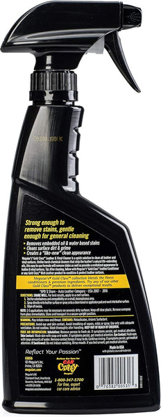 Meguiar's Gold Class Leather & Vinyl Cleaner, Tough Grime & Stain Remover, Safe for Car Interiors, Spray