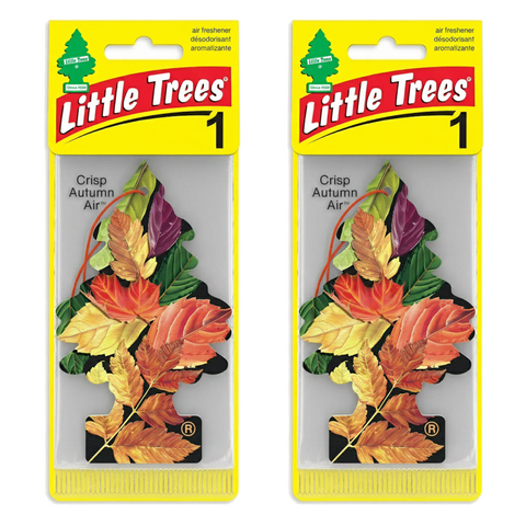 Little Trees Hanging Car Air Freshener, Crisp Autumn Air, 2-Pack