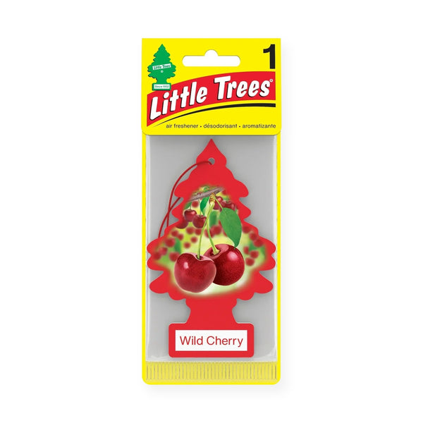 Little Trees Hanging Car Air Freshener, Wild Cherry, 1-Pack