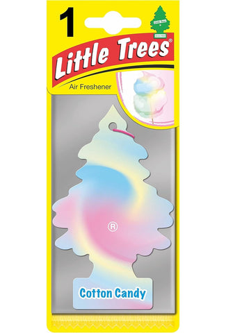 Little Trees Car Home and Office Cardboard Hanging Air Freshener, Cotton Candy