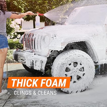 Armor All Snow Foam Wash by Armor All, Foaming Car Wash Soap Concentrate for Cars, Trucks and Motorcycles, 50 Fl Oz