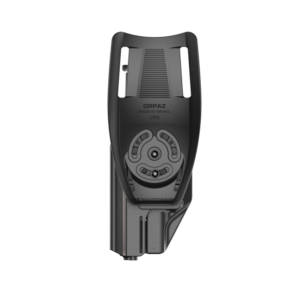ORPAZ T41 Level 2 Universal Adjustable Holster, Magnetic + Mechanical Retention, Optics Ready OWB Polymer Duty Holster, Made in Israel Low Ride