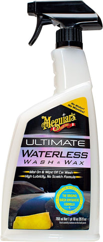 Meguiar's G3626 Ultimate Waterless Wash & Wax, Ready to Use and No Scratch Formula, 26 oz