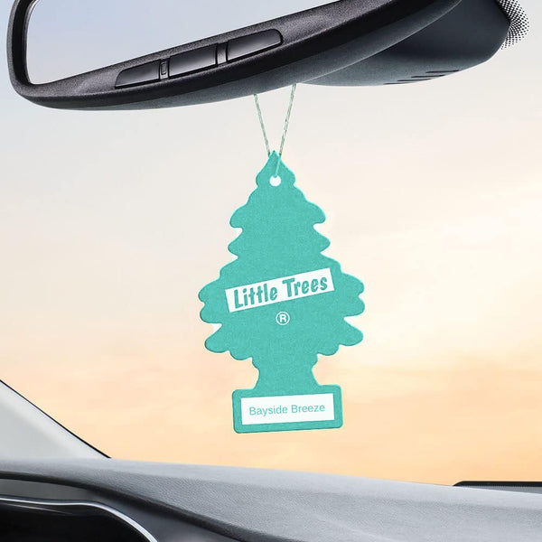 Little Trees Hanging Car Air Freshener, Bayside Breeze, 3-Pack