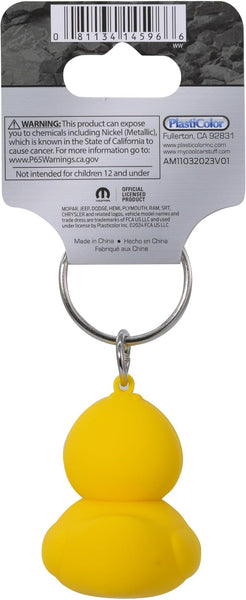 Plasticolor Key Chain, Jeep Rubber Duck with Grill PVC Key Chain