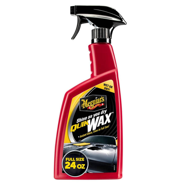Meguiar's Quik Wax - Easy-to-Use Spray Wax for Gloss, Shine & Protection - Wet or Dry Use, 24 Oz.