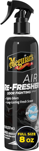 Meguiar’s Black Chrome Car Air Freshener Spray, Odor Eliminator & Long-Lasting Fresh Scent, 8 Oz