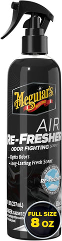 Meguiar’s Black Chrome Car Air Freshener Spray, Odor Eliminator & Long-Lasting Fresh Scent, 8 Oz