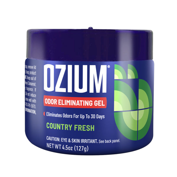 Ozium Odor Eliminating Gel Air Freshener 4.5 oz Country Fresh for Home Car Office