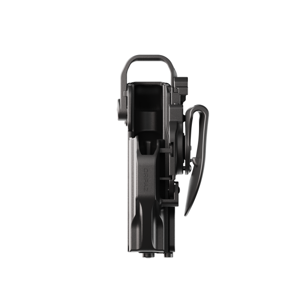 ORPAZ T41 PRO Universal Adjustable Left Handed Holster, Level 3 Security, Hood Guard & Magnetic Retention, Optics Ready OWB Polymer Duty Holster, Made in Israel Paddle