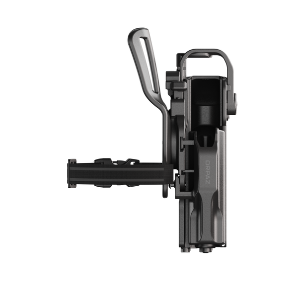 ORPAZ T41 PRO Universal Adjustable Left Handed Holster, Level 3 Security, Hood Guard & Magnetic Retention, Optics Ready OWB Polymer Duty Holster, Made in Israel Low Ride Pro