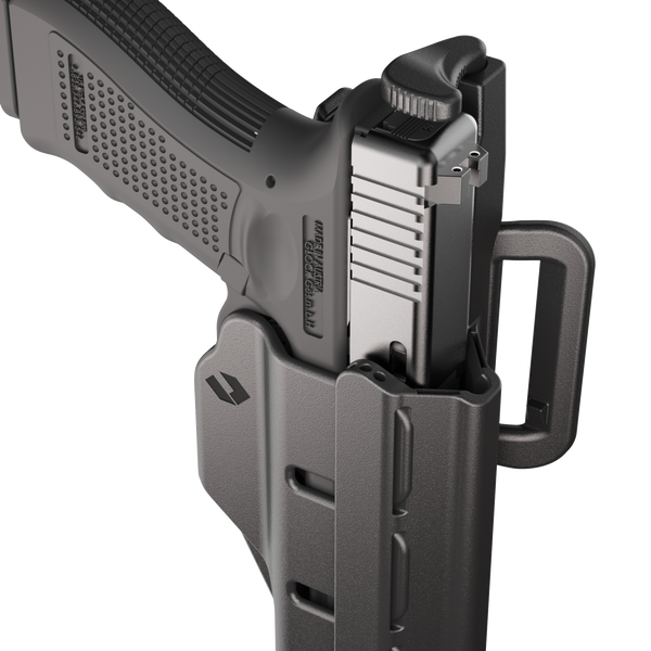 ORPAZ T41 Level 2 Universal Adjustable Holster, Magnetic + Mechanical Retention, Optics Ready OWB Polymer Duty Holster, Made in Israel Belt Loop