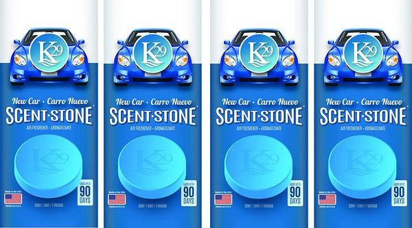 K29 New Car Stone Air freshener, Environmentally Safe and Long-lasting Fragrance, 4 Packs