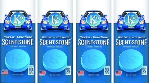 K29 New Car Stone Air freshener, Environmentally Safe and Long-lasting Fragrance, 4 Packs
