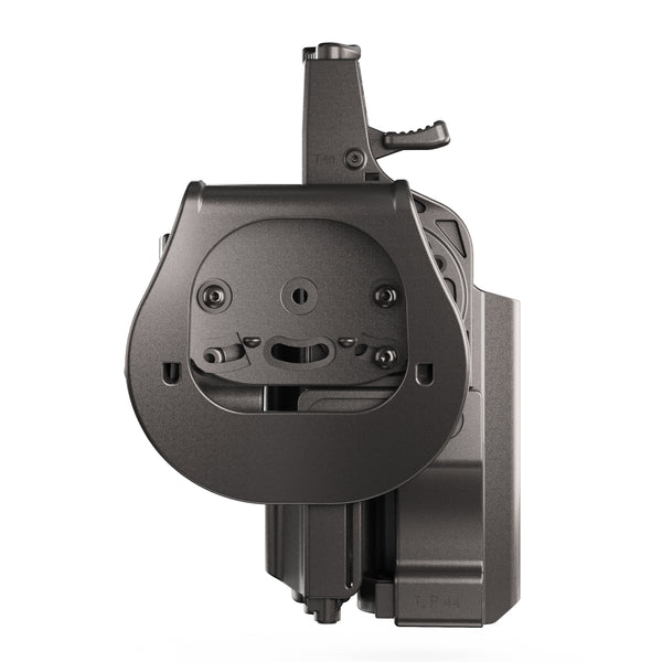 T40X Compatible with Glock 19X Holster with Light
OWB Level II Retention, Light Bearing Paddle Holster with Magazine Pouch