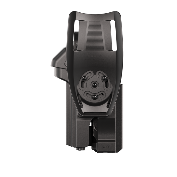 Orpaz T40 Pro G45 LH Duty Holster with Large Light Holster Compatible with Glock 45 Pistol Holder with Laser Mounted Light and Optics with Low Ride