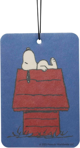 Plasticolor Peanuts Snoopy Doghouse Paper Air Freshener, Vanilla scent, 6 Pack, 12 Fresheners