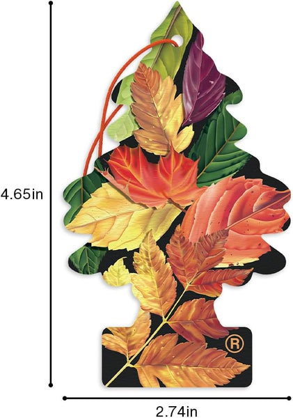 Little Trees Hanging Car Air Freshener, Crisp Autumn Air, 2-Pack